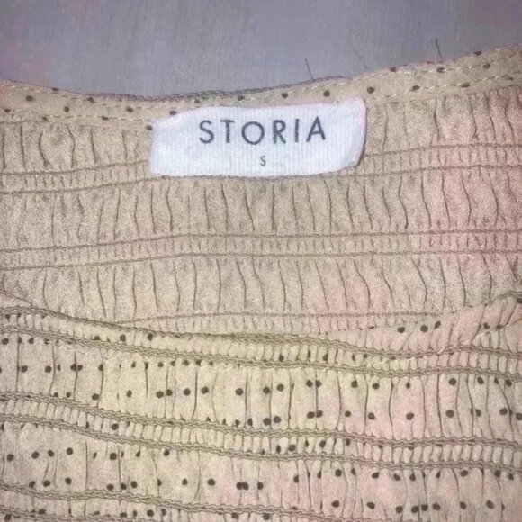 Storia Tan & Black Mini Dress size Small - Picture 7 of 13